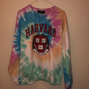 Tie Dye Harvard sweatshirt